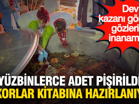 Gorenler gozlerine inanamadi tam 280 bin adet pisirildi rekorlar kitabina girmeye hazirlaniyor W9N9mRUs