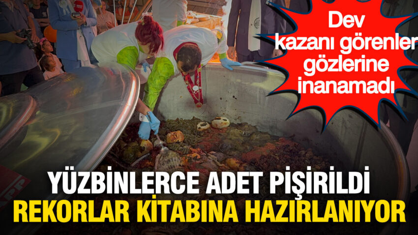 Gorenler gozlerine inanamadi tam 280 bin adet pisirildi rekorlar kitabina girmeye hazirlaniyor W9N9mRUs